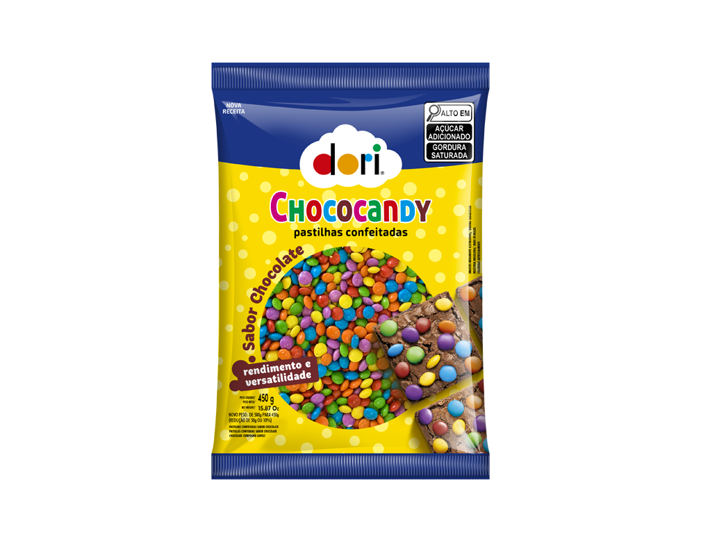 CHOCOLATE CHOCOCANDY DORI 450 G (CX 14 PCT)
